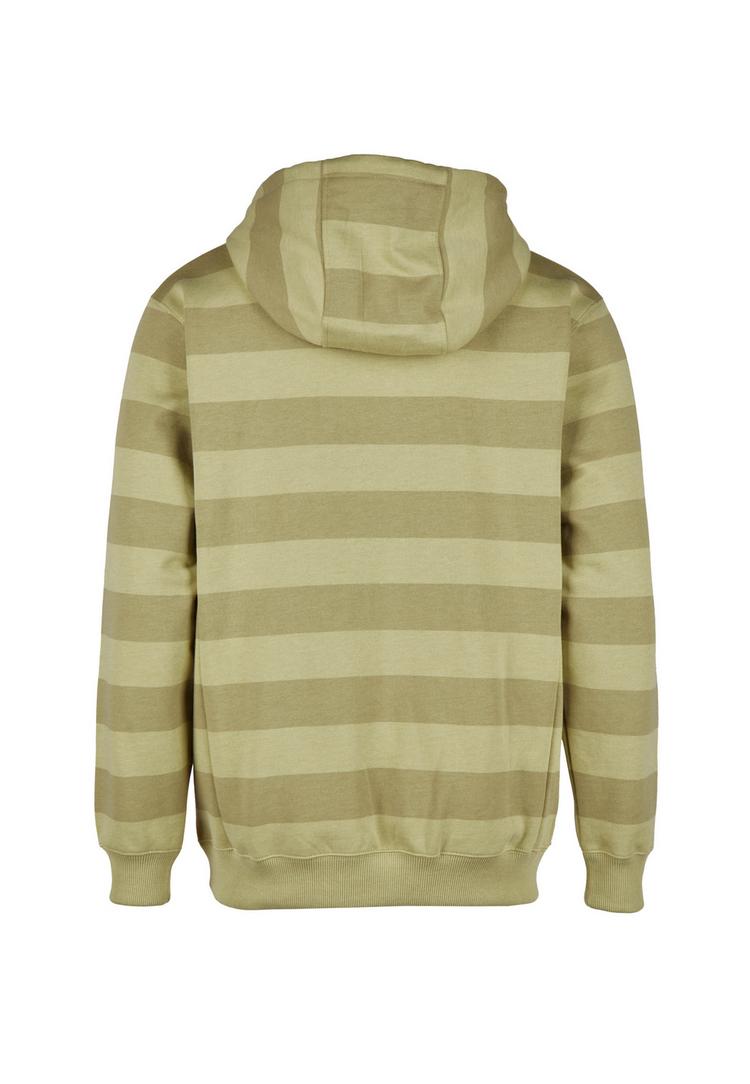 Cleptomanicx Cleptomanicx Hooded Stripe Kapuzenshirt Herren - Heather Olive Gray - 2 | SportScheck