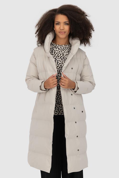 Rückansicht von ALIFE AND KICKIN FleurAK A Winterjacke Damen pumice