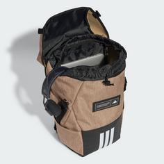 Rückansicht von adidas Rucksack 4ATHLTS Camper Rucksack Daypack Golden Beige / Earth / White