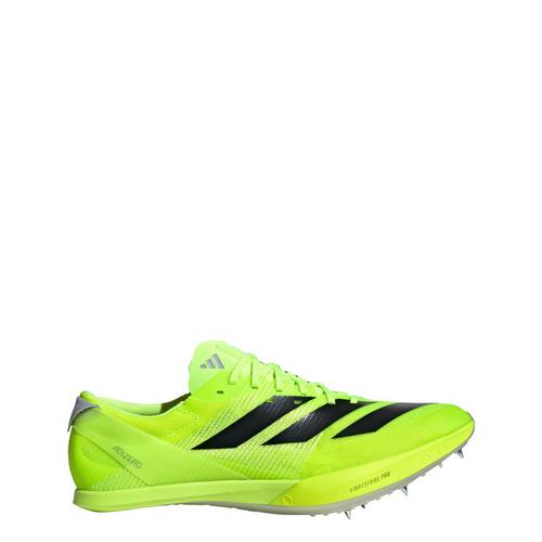 Rückansicht von adidas Adizero Finesse Spike-Schuh Laufschuhe Lucid Lemon / Core Black / Halo Silver