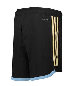 Rückansicht von adidas Custom Short Kids Fußballshorts Kinder schwarzgold