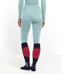 Rückansicht von Falke Tights Thermounterhose Damen jade (7439)