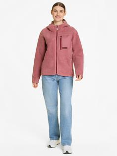 Rückansicht von Ziener JUHA Fleecejacke Damen rose blossom