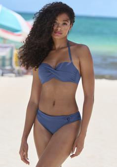 Rückansicht von S.OLIVER Bügel-Bandeau-Bikini-Top Bikini Oberteil Damen blau