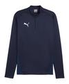 PUMA teamGOAL Training 1/4 Zip Sweatshirt Funktionssweatshirt Herren - dunkelblauweissblau
