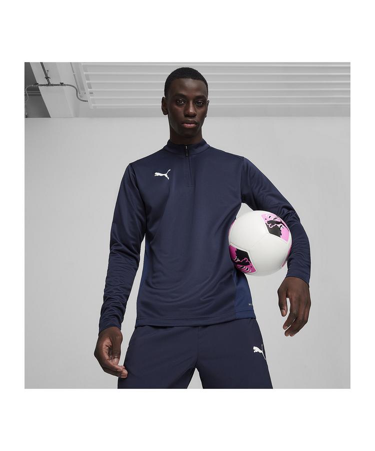 PUMA PUMA teamGOAL Training 1/4 Zip Sweatshirt Funktionssweatshirt Herren - dunkelblauweissblau - 0 | SportScheck