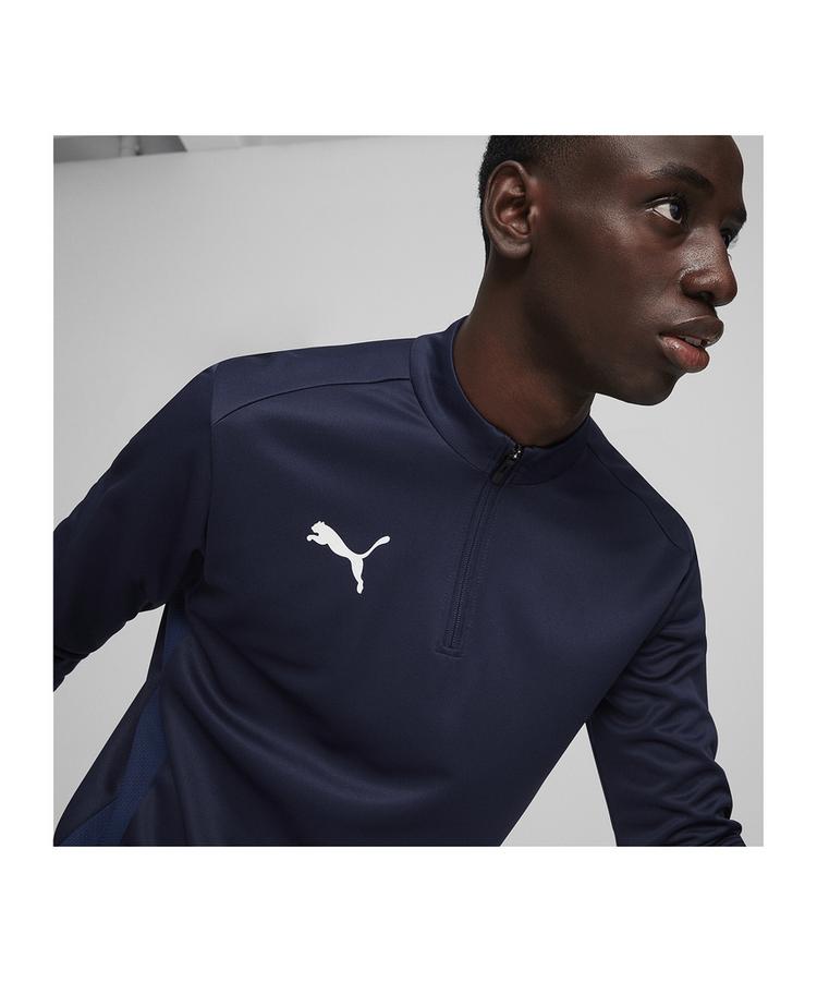PUMA PUMA teamGOAL Training 1/4 Zip Sweatshirt Funktionssweatshirt Herren - dunkelblauweissblau - 2 | SportScheck