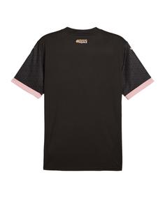 Rückansicht von PUMA FC Palermo Trikot Away 2024/2025 Fußballtrikot schwarzgold