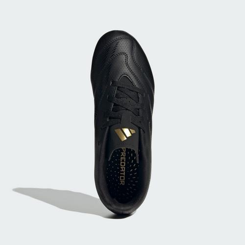 Rückansicht von adidas Predator Club Kids FxG Fußballschuh Fußballschuhe Kinder Core Black / Carbon / Gold Metallic