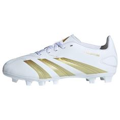 adidas Predator Club Kids FxG Fußballschuh Fußballschuhe Kinder Cloud White / Gold Metallic / Cloud White