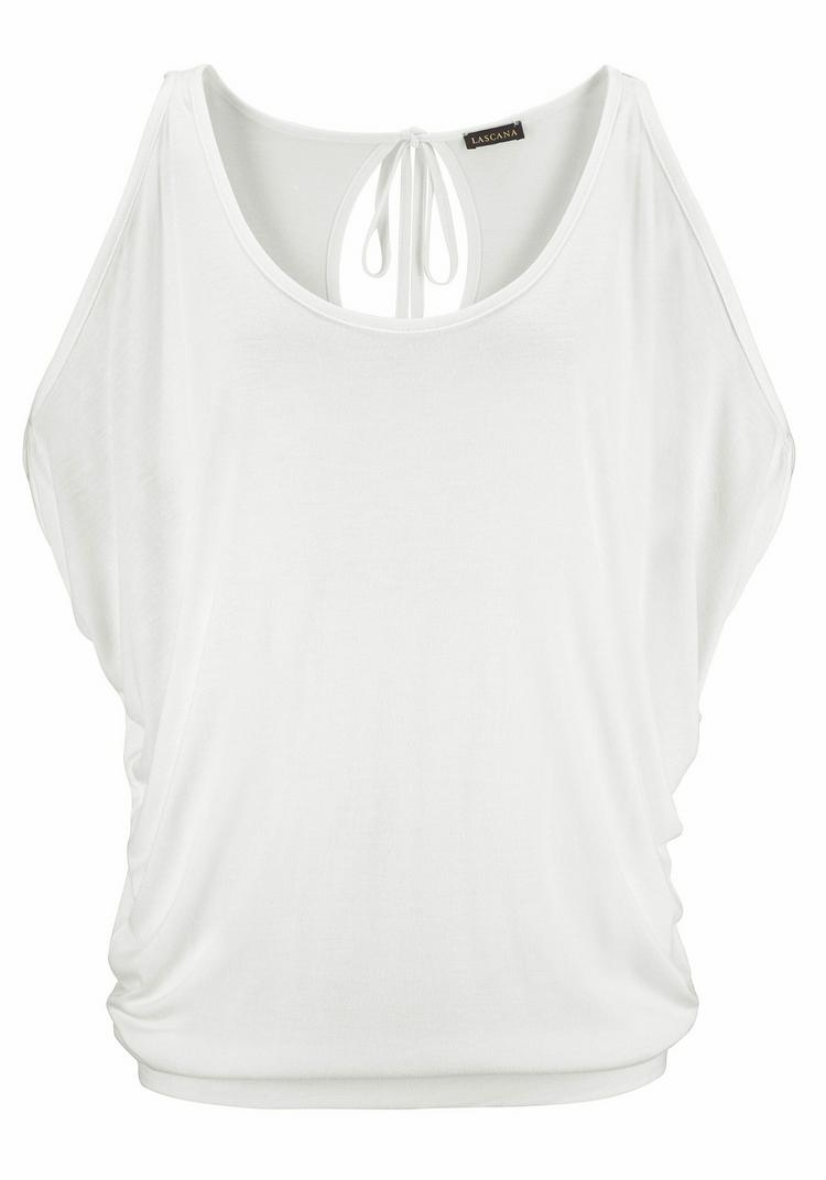 Lascana Lascana Strandshirt T-Shirt Damen - creme - 0 | SportScheck