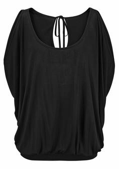 Lascana Strandshirt T-Shirt Damen schwarz