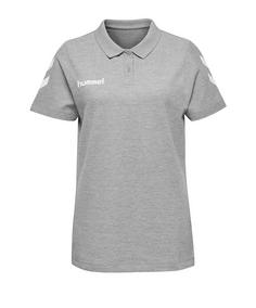 hummel hmlGO Cotton Poloshirt Damen  F7026 Poloshirt Damen Grau