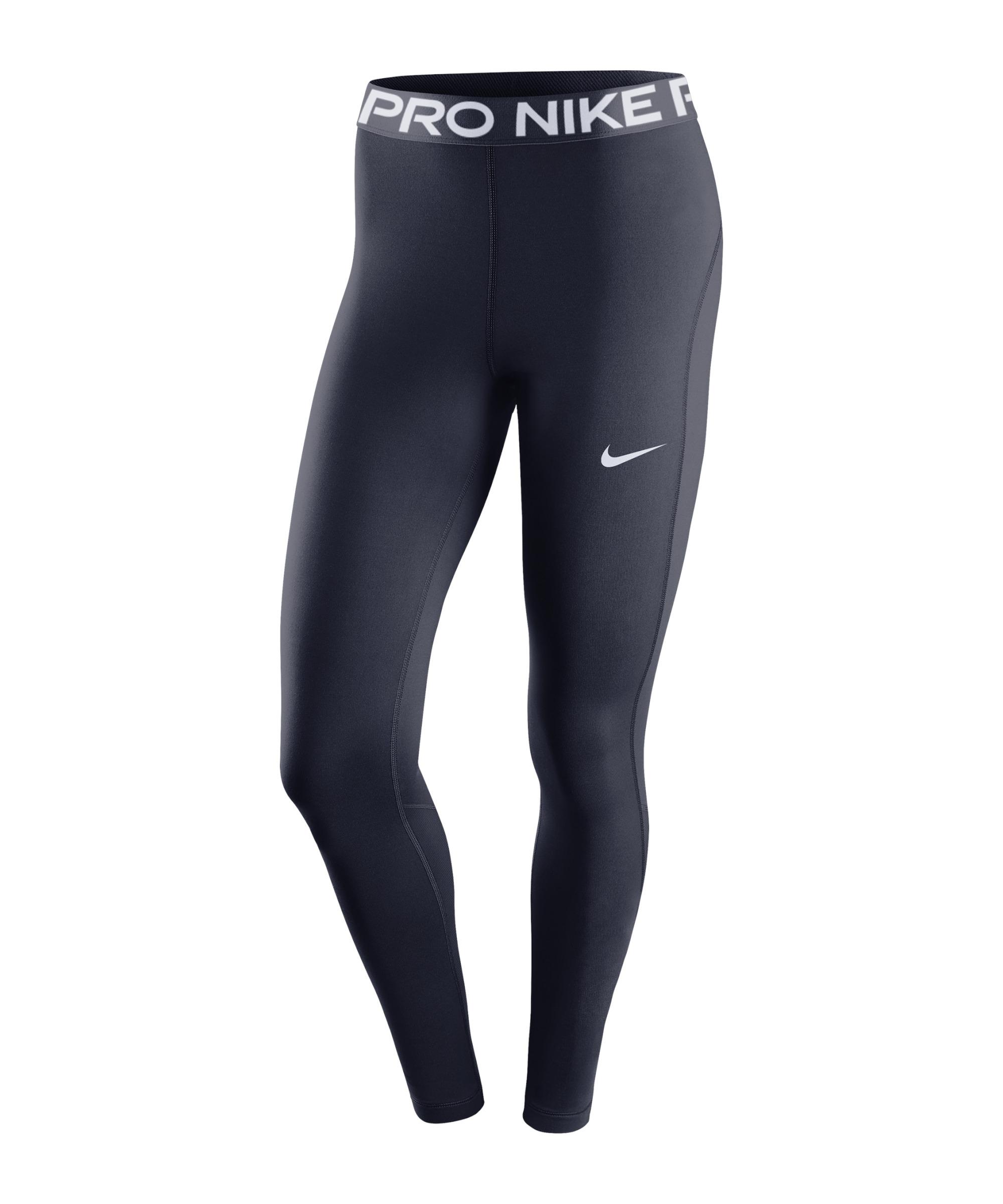 Nike Pro Mid Leggings Damen Laufhose Damen - blauweiss