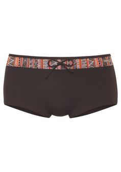 Buffalo Bikini-Hotpants Bikini Hose Damen braun bedruckt