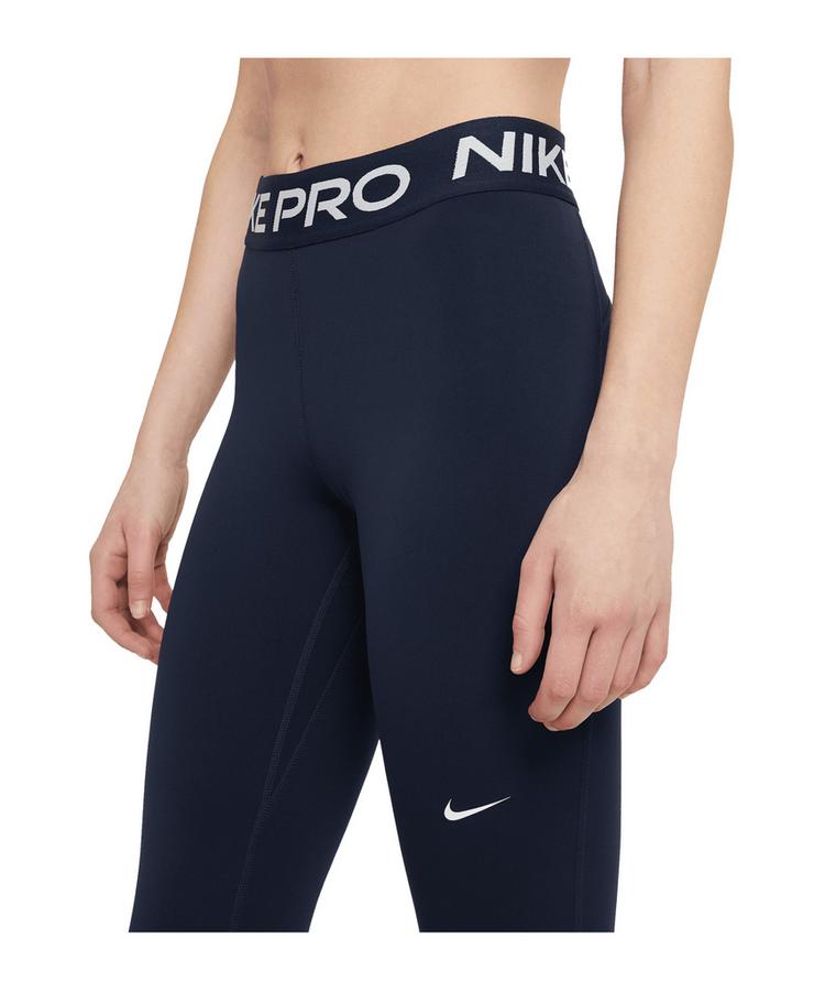 Nike Nike Pro Mid Leggings Damen Laufhose Damen - blauweiss - 0 | SportScheck