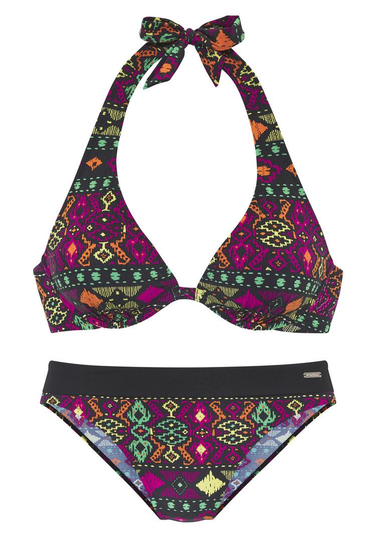 Buffalo Buffalo B&uuml;gel-Bikini Bikini Set Damen - schwarz bedruckt - 0 | SportScheck