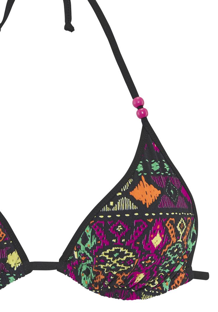 Buffalo Buffalo Triangel-Bikini Bikini Set Damen - schwarz bedruckt - 0 | SportScheck