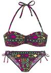 Buffalo Bandeau-Bikini Bikini Set Damen - schwarz bedruckt