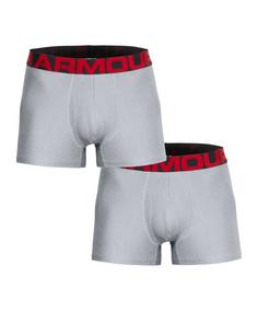 Under Armour Tech 3in Boxershort 2er Pack Boxershorts Herren grau