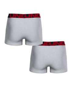 Rückansicht von Under Armour Tech 3in Boxershort 2er Pack Boxershorts Herren grau