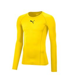 PUMA LIGA Baselayer Longsleeve Funktionsshirt gelbschwarz