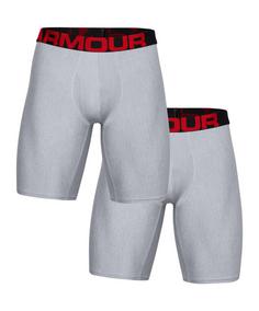 Under Armour Tech 9In Boxershort 2Er Pack Boxershort Boxershorts Herren grau