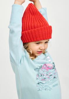 Rückansicht von reima Villaisa Beanie Kinder Tomato red