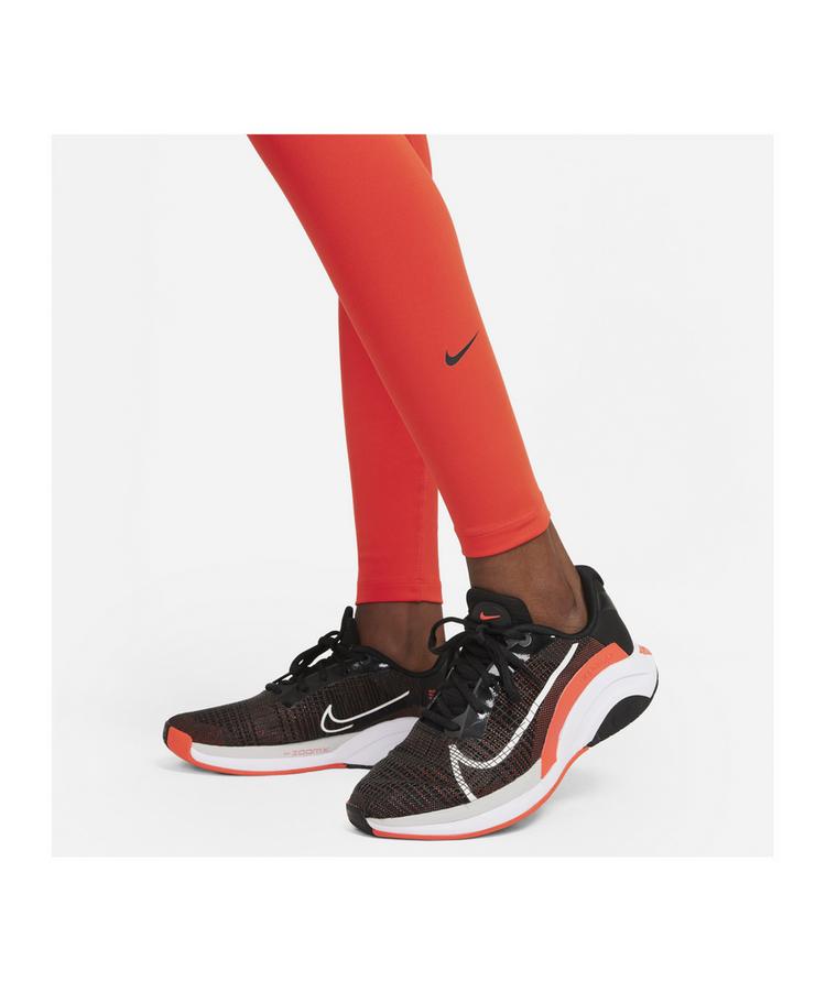 Nike Nike One Leggings Damen Laufhose Damen - rotschwarz - 2 | SportScheck