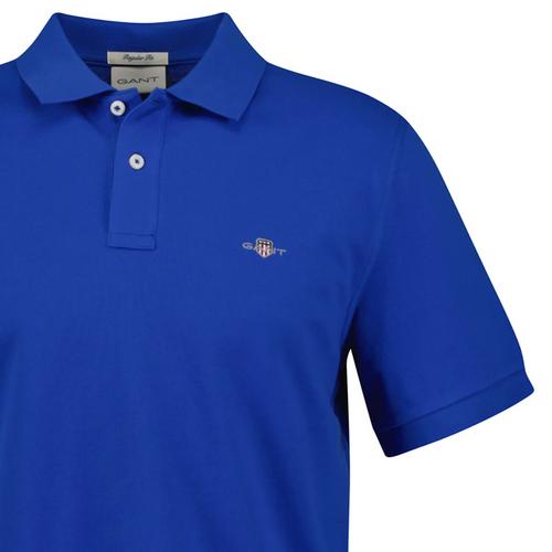 Rückansicht von GANT Poloshirt Poloshirt Herren Blau (Lapis)