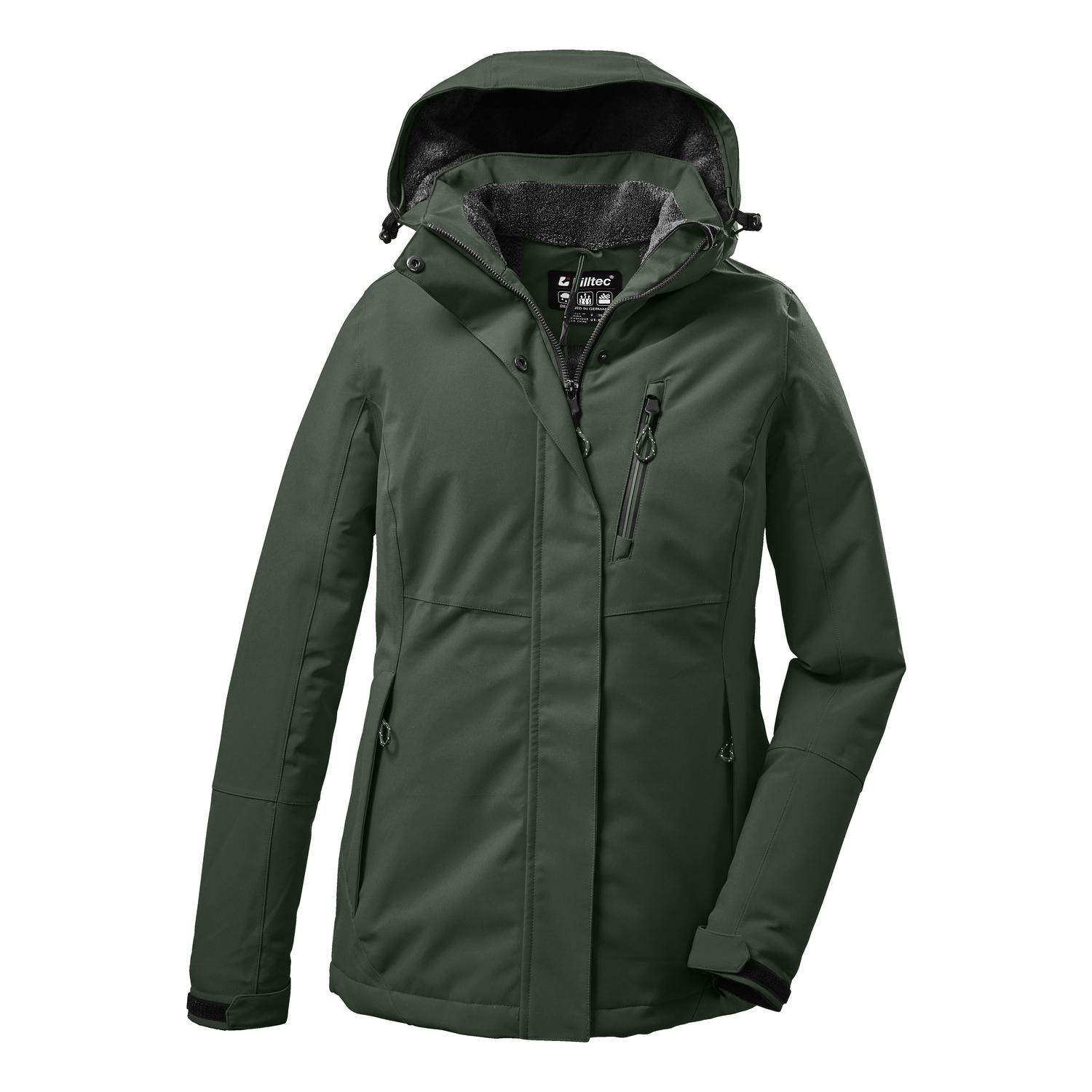 killtec heren Softshell jack met afritsbare capuchon KOW 79 MN SFTSHLL JCKT, mahagoni, M, 43323-000