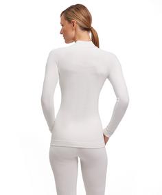 Rückansicht von Falke Warm Langarmshirt Damen white (2860)