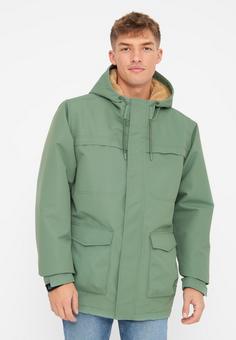 Rückansicht von Derbe Phoebholm Dog Funktionsjacke Herren Hedge Green/Caramel