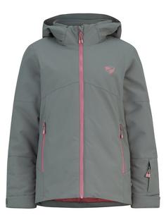 Ziener AMAJA JUNIOR Skijacke Kinder green mud