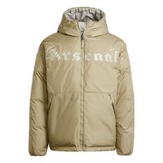 adidas FC Arsenal Seasonal Daunenjacke Funktionsjacke Herren Orbit Green / Feather Grey