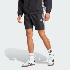 Rückansicht von adidas Tiro 25 Essentials Woven Shorts Fußballshorts Herren Black / White