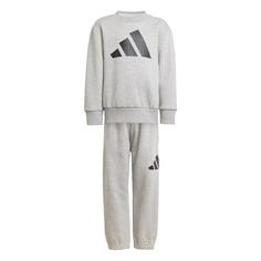 adidas Essentials Kids Jogginganzug Trainingsanzug Kinder Medium Grey Heather / Black