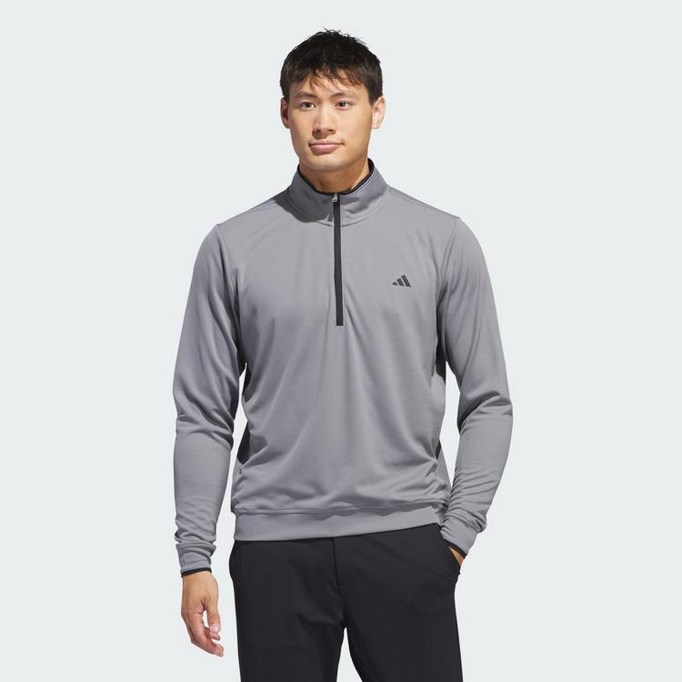 adidas adidas Lightweight Half-Zip Oberteil Sweatshirt Herren - Grey Three - 0 | SportScheck