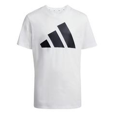 adidas Essentials Kids T-Shirt Funktionsshirt Kinder White / Black