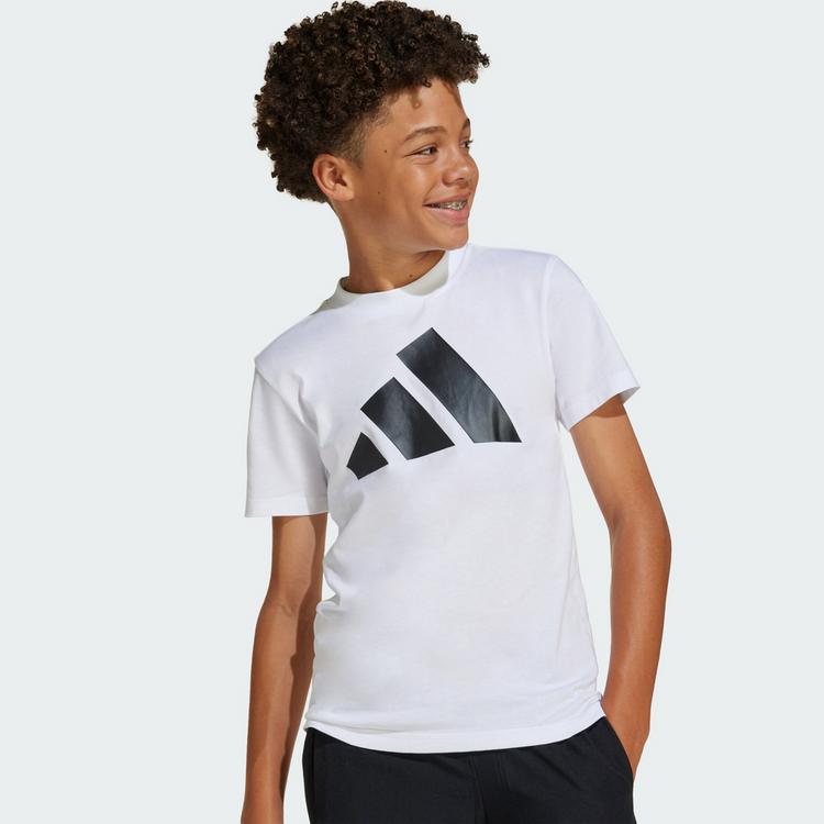 adidas adidas Essentials Kids T-Shirt Funktionsshirt Kinder - White / Black - 0 | SportScheck