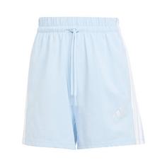 adidas Essentials 3-Streifen Cotton Shorts Funktionsshorts Damen Glow Blue / White