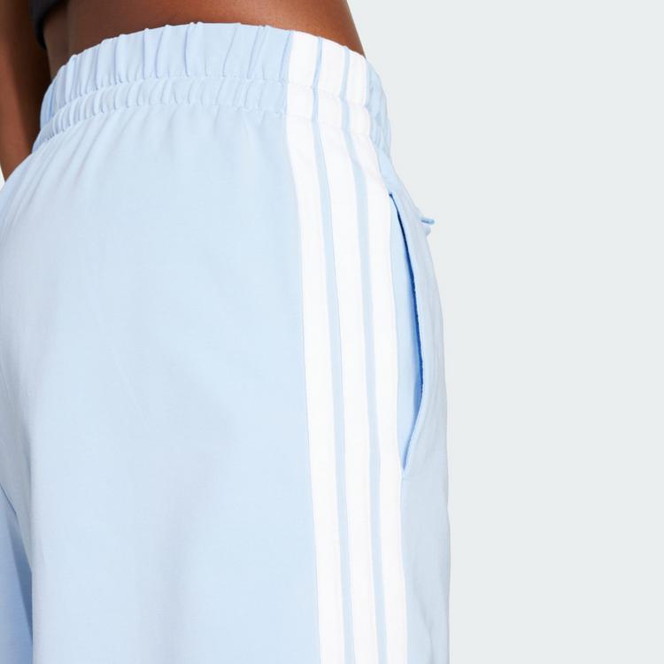 adidas adidas Essentials 3-Streifen Cotton Shorts Funktionsshorts Damen - Glow Blue / White - 0 | SportScheck