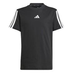 adidas Essentials Kids T-Shirt Funktionsshirt Kinder Black / White