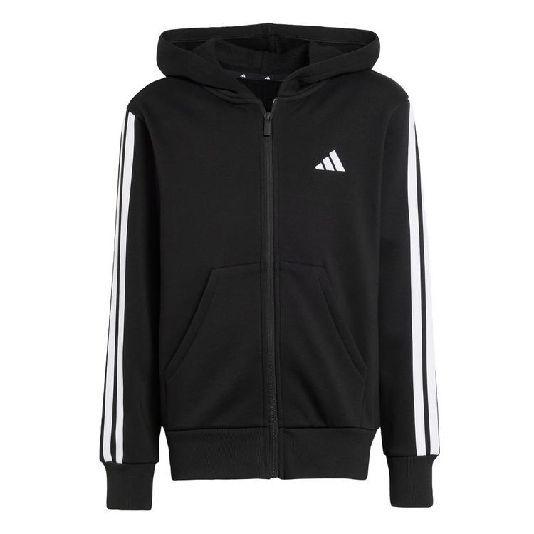 adidas adidas 3 STRIPES Sweatjacke Jungen - black-white - 0 | SportScheck