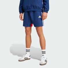 Rückansicht von adidas Tiro 25 Essentials Woven Shorts Fußballshorts Herren Team Navy / Red