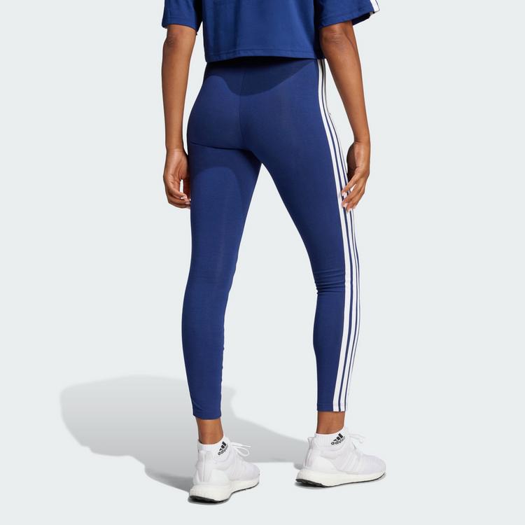 adidas adidas Essentials 3-Streifen Cotton Leggings Leggings Damen - Dark Blue / White - 1 | SportScheck