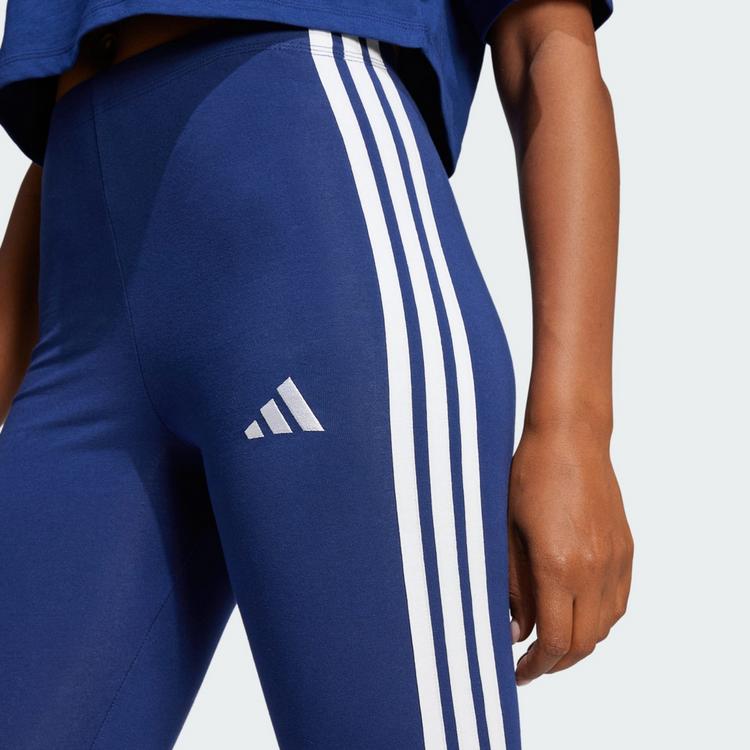 adidas adidas Essentials 3-Streifen Cotton Leggings Leggings Damen - Dark Blue / White - 0 | SportScheck