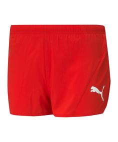 PUMA Cross the Line Split Short Running Damen Laufshorts Damen rot