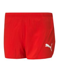 PUMA Cross the Line Split Short Running Damen Laufshorts Damen rot