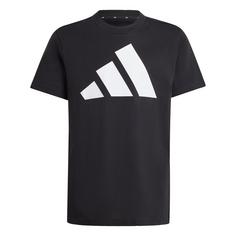 adidas Essentials Kids T-Shirt Funktionsshirt Kinder Black / White